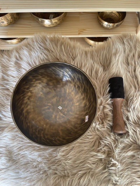 Thumbnail: Hand Beaten Himalayan Singing Bowl, Size 10", Note B
