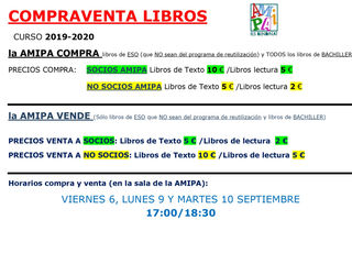 COMPRA VENTA DE LIBROS SEPT. 2019