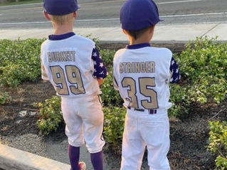 Sublimated personalized jerseys for Lemoore All Star Baseball