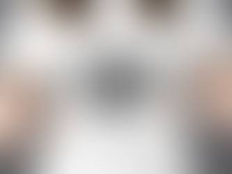 Lady in white t-shirt that says "Say no to copyright infringement"