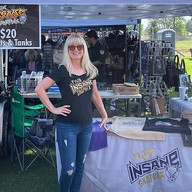 Dawn at the Laton Rodeo booth