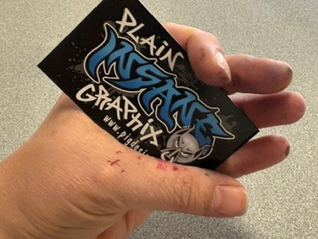 Plain Insane Graphix business card