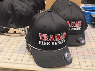 Trahan Fire embroidered hats