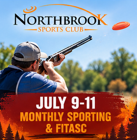 Monthly Sporting Clays Registered Tournament featuring two sporting clays courses, FITASC and Super Sporting.