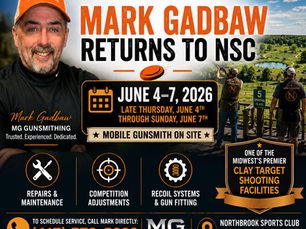 Gunsmith Mark Gadbaw at the club June 4-7 2026