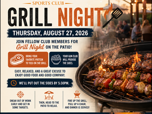 Grill Night Thursday August 27, 2026