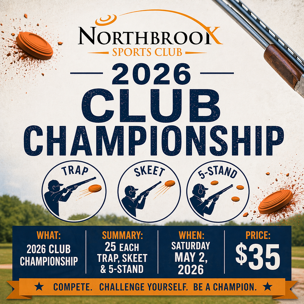 2026 Club Championship Saturday May 2nd