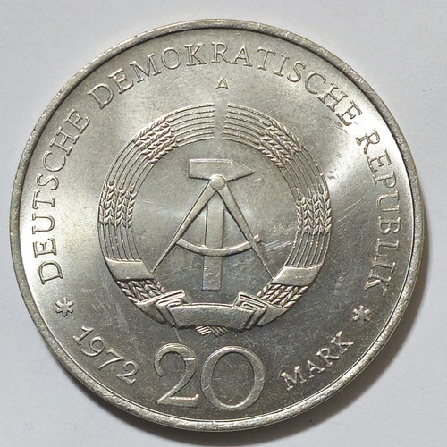 【アンティーク】20世紀のチェコのノート East German 20 Mark 1972 - Friedrich von Schiller