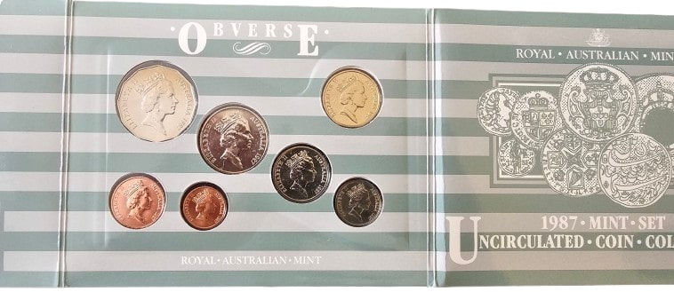 Thumbnail: 1987 Australia RAM Mint UNC Coin Set - Coin Collection