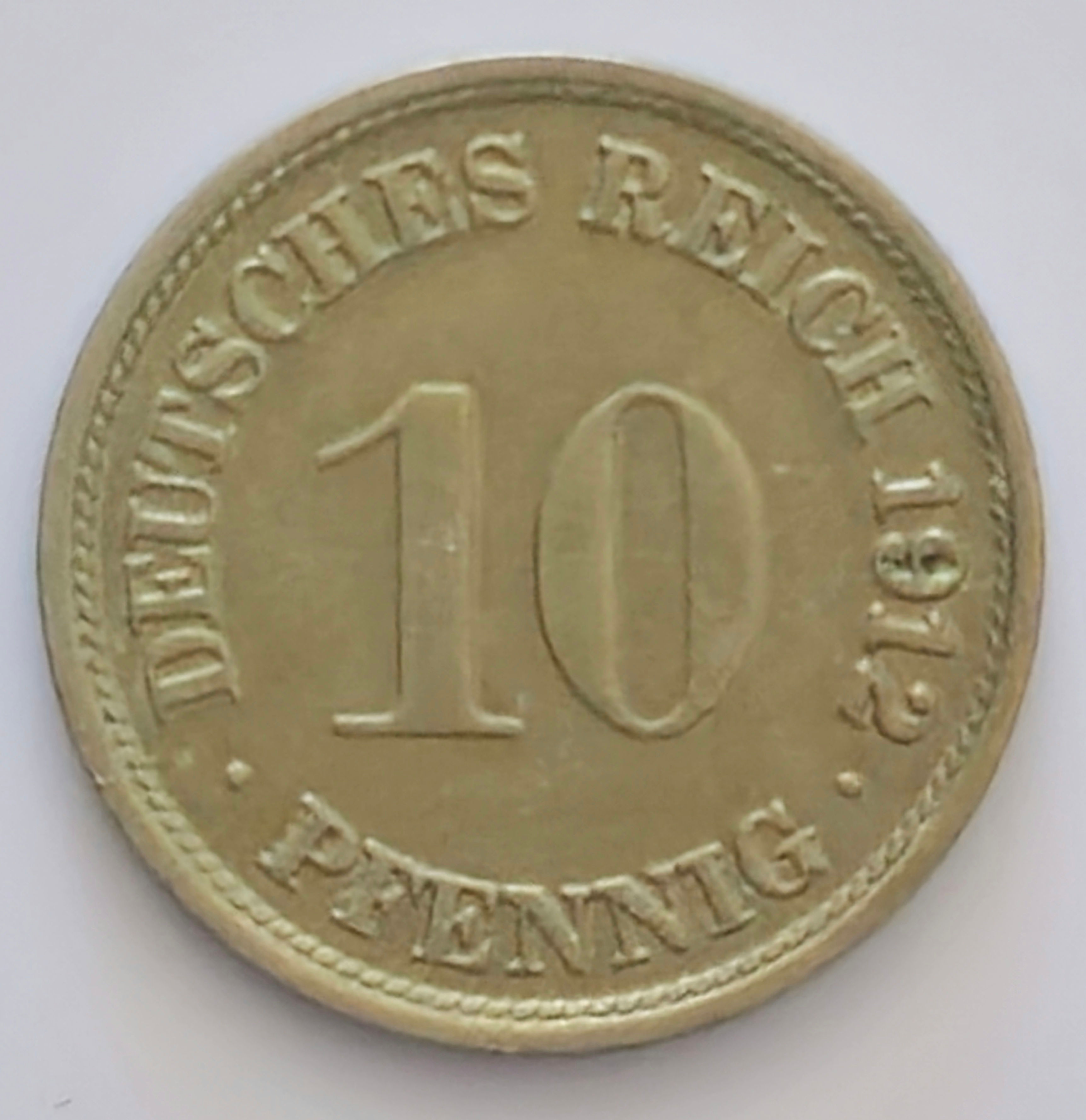 10 pfennig- 1912-F