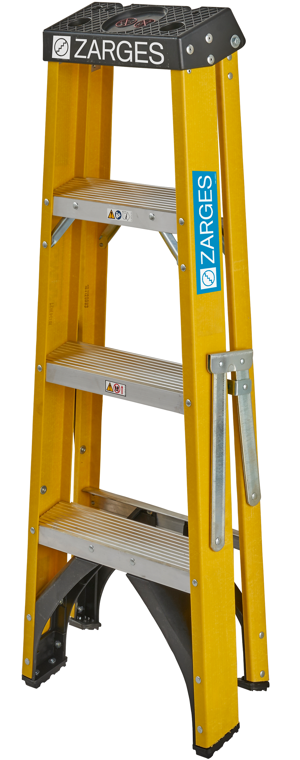 Thumbnail: Zarges Fibreglass Swingback Stepladder 4 Tread