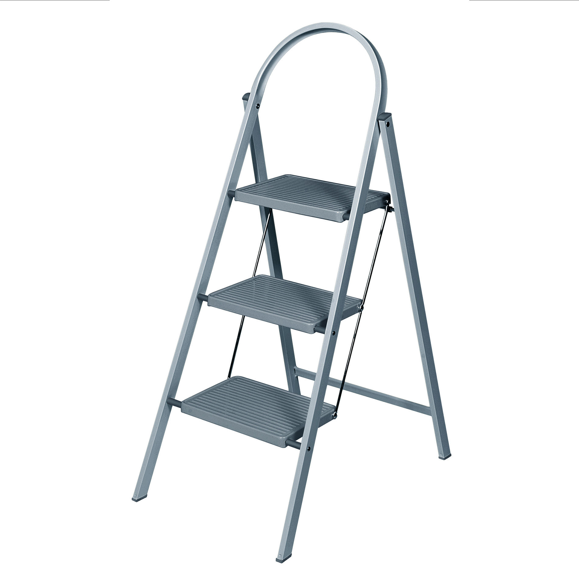 Werner Handy Stepstool 3 Step - Grey