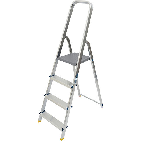 Werner Stepladder 4 Tread High Handrail | Valentine Ladders | Ireland