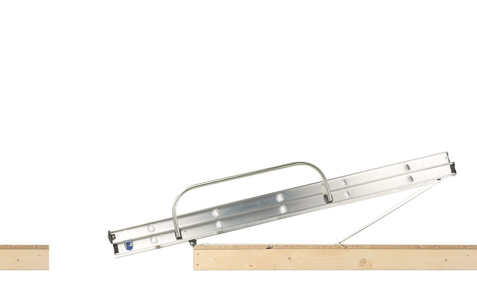 Thumbnail: Werner Attic Ladder 2 Section With Handrail 2.69m