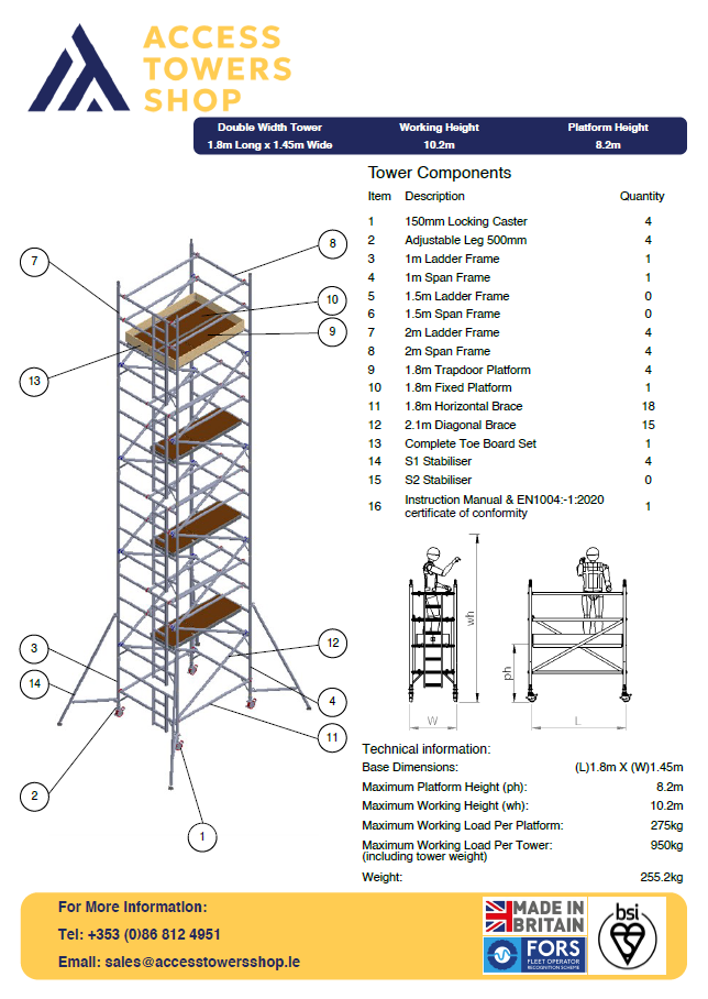 Thumbnail: UTS 500 Industrial Double Width 1.8m Long