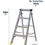 Thumbnail: Werner MasterTrade™ Swingback Stepladder 4 Tread