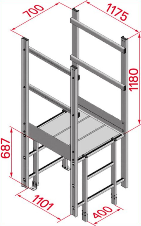 Hymer Parapet 1175mm