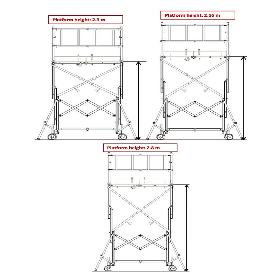 Thumbnail: Tubesca X-Tower Aluminium Industrial Telescopic Tower