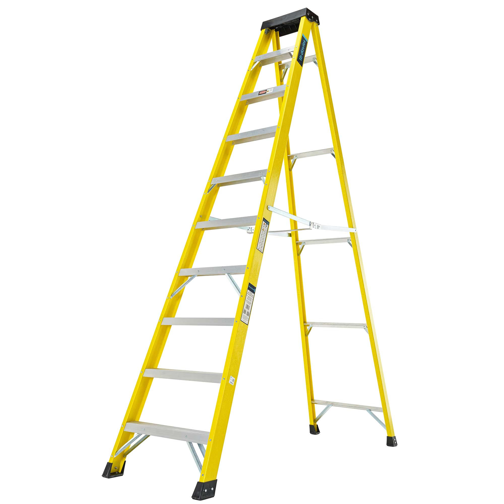 INSUL8-S Fibreglass Swingback Step Ladder 10 Tread