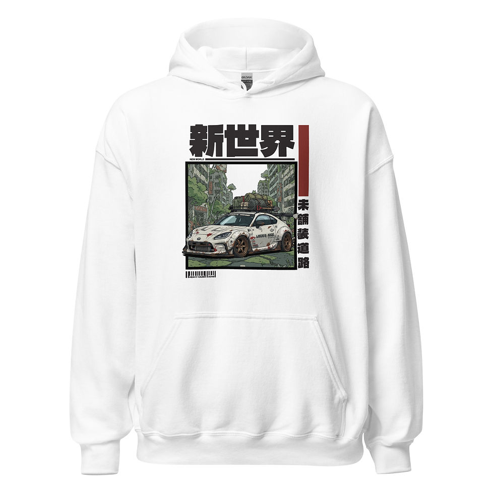 Miniature : femme porte un Hoodie blanc Toyota GR86