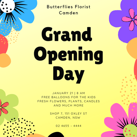 Butterflies Florist Camden re-opens 2019!