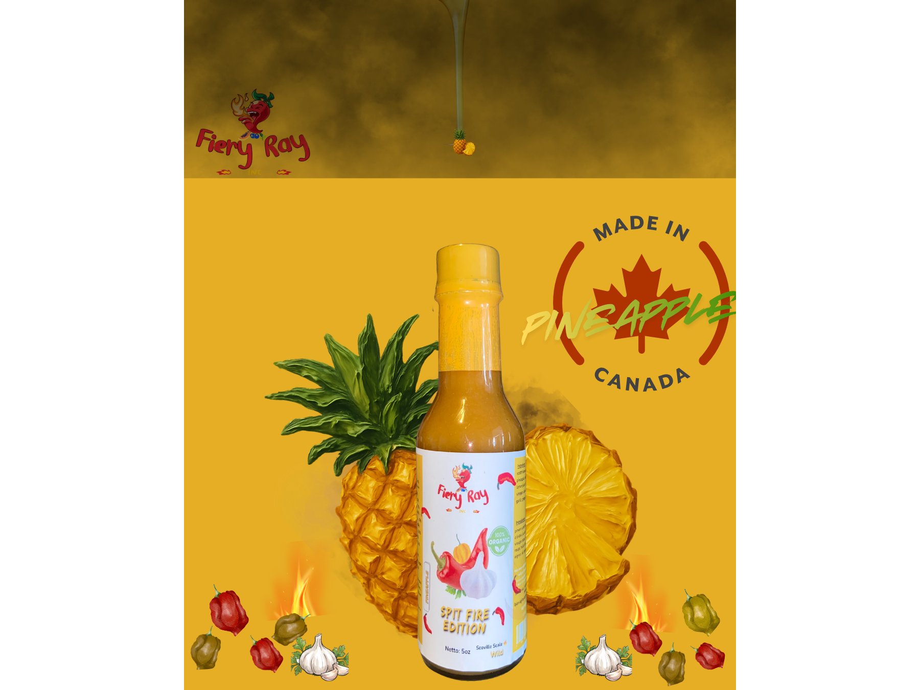 Pineapple Spit Fire Hot Sauce