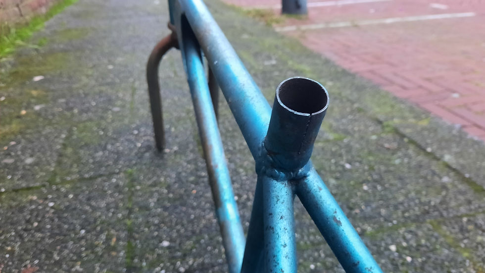 Thumbnail: vintage old school DG RACER 20 INCH BMX frame and fork