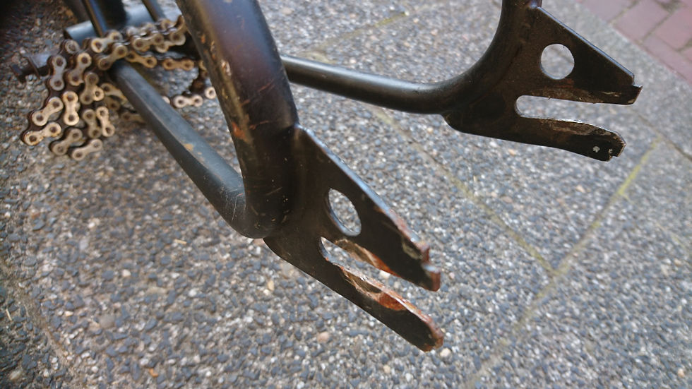 Miniatura: vintage old school TITAN T-1000 20 INCH frame and fork with dk seat clamp km