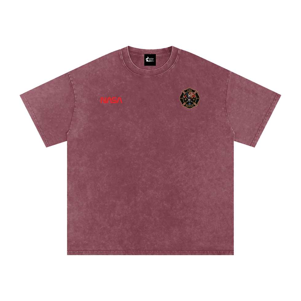 Thumbnail: Fire - St. 2 KSCFR - Snow Washed Oversized Cotton T-Shirt