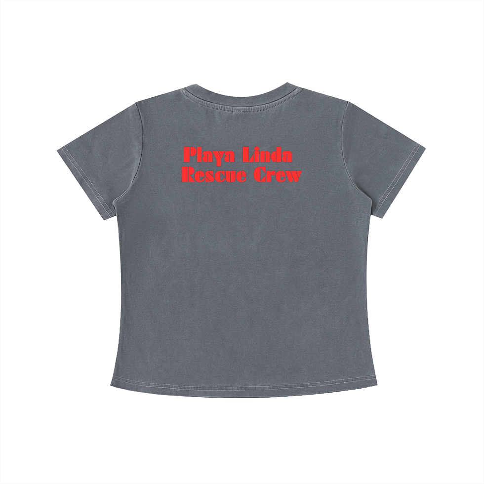 Thumbnail: (W) Fire - ST.2 PLAYA LINDA RESCUE CREW - Vintage Wash Slim Fit T-shirt