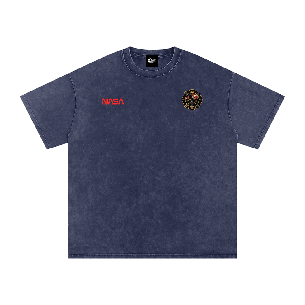 Thumbnail: Fire - St. 2 KSCFR - Snow Washed Oversized Cotton T-Shirt