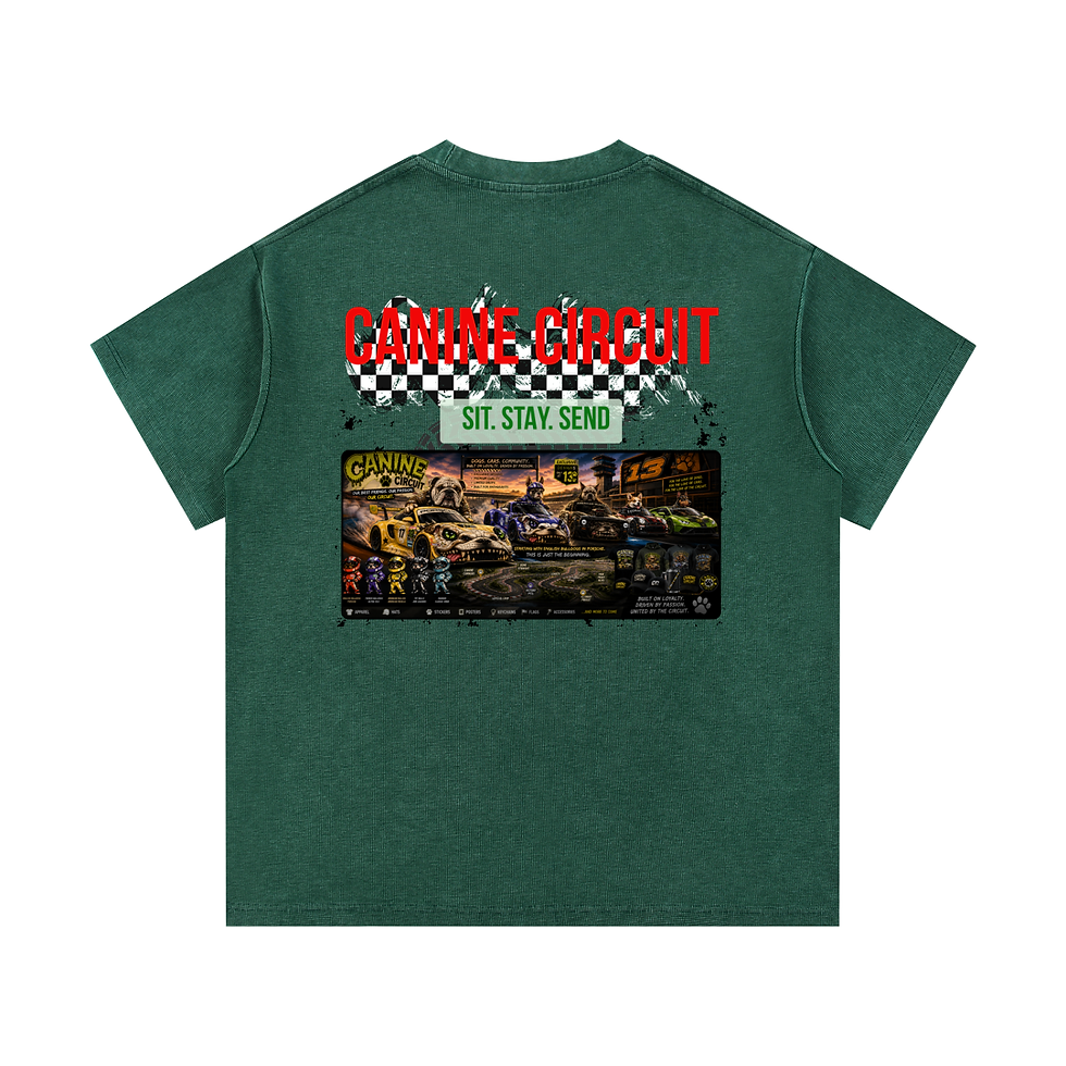 Thumbnail: Canine Circuit YFR - Mineral Wash Waffle Knit T-Shirt