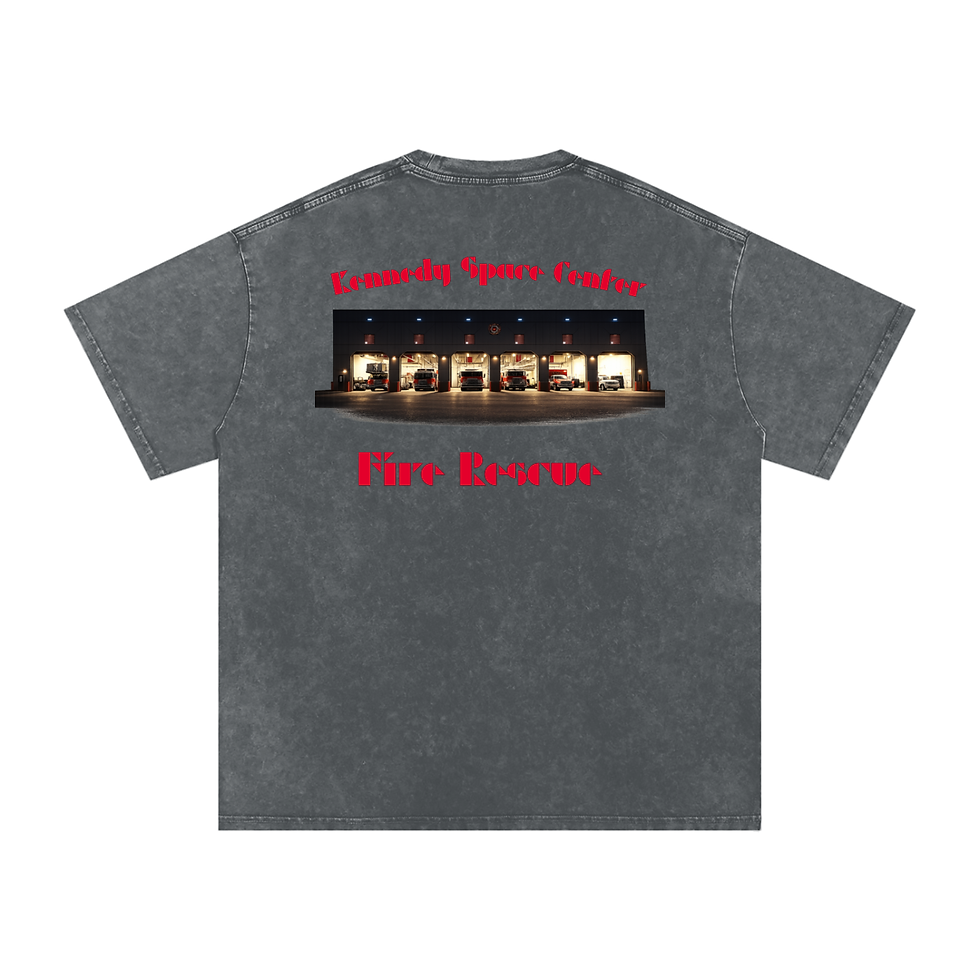 Thumbnail: Fire - St. 2 KSCFR - Snow Washed Oversized Cotton T-Shirt