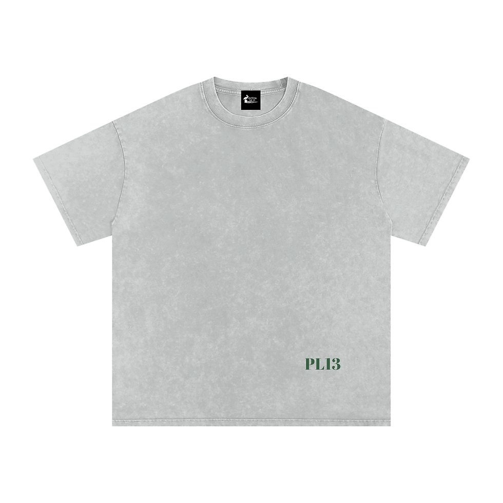 Thumbnail: The Lot - Unavailable For Drama - Snow Washed Oversized Cotton T-Shirt