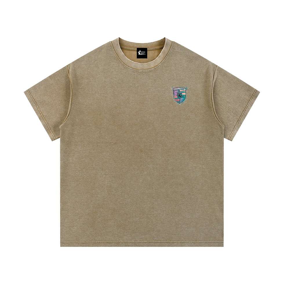 Thumbnail: Porsche - Just Bring the Porsche - Mineral WashWaffle Knit T-Shirt