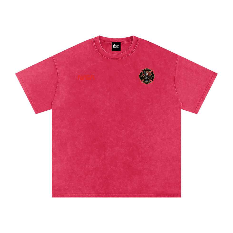 Thumbnail: Fire - St. 2 KSCFR - Snow Washed Oversized Cotton T-Shirt