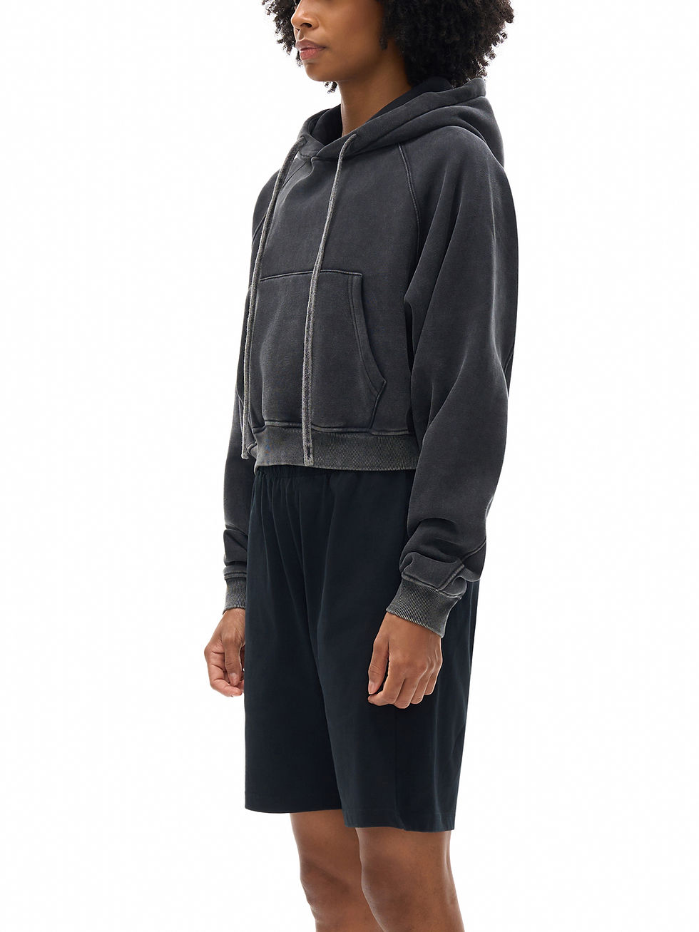 Thumbnail: Pad 13 - Wmns Astronaut Rescue  -  Snow Washed Cropped Hoodie