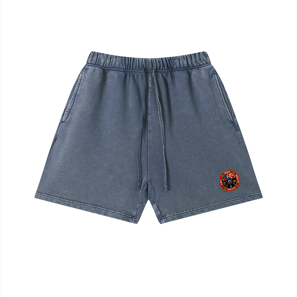 Thumbnail: Fire - FD Off Duty - Unisex Vintage Wash Cotton Shorts