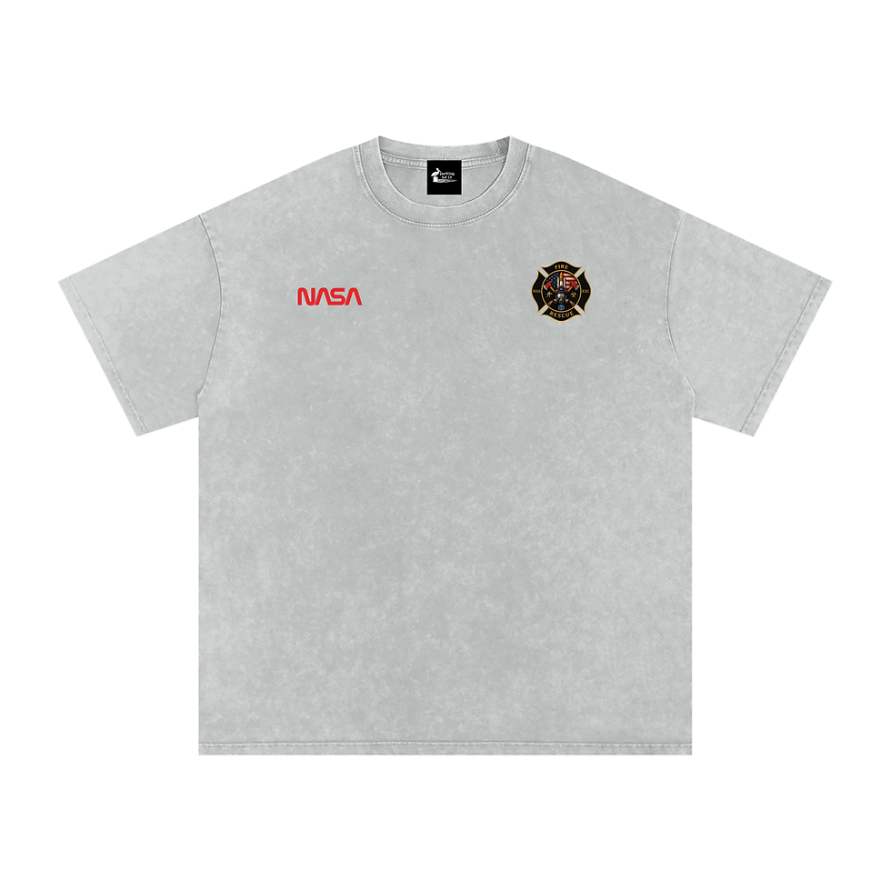 Thumbnail: Fire - St. 2 KSCFR - Snow Washed Oversized Cotton T-Shirt