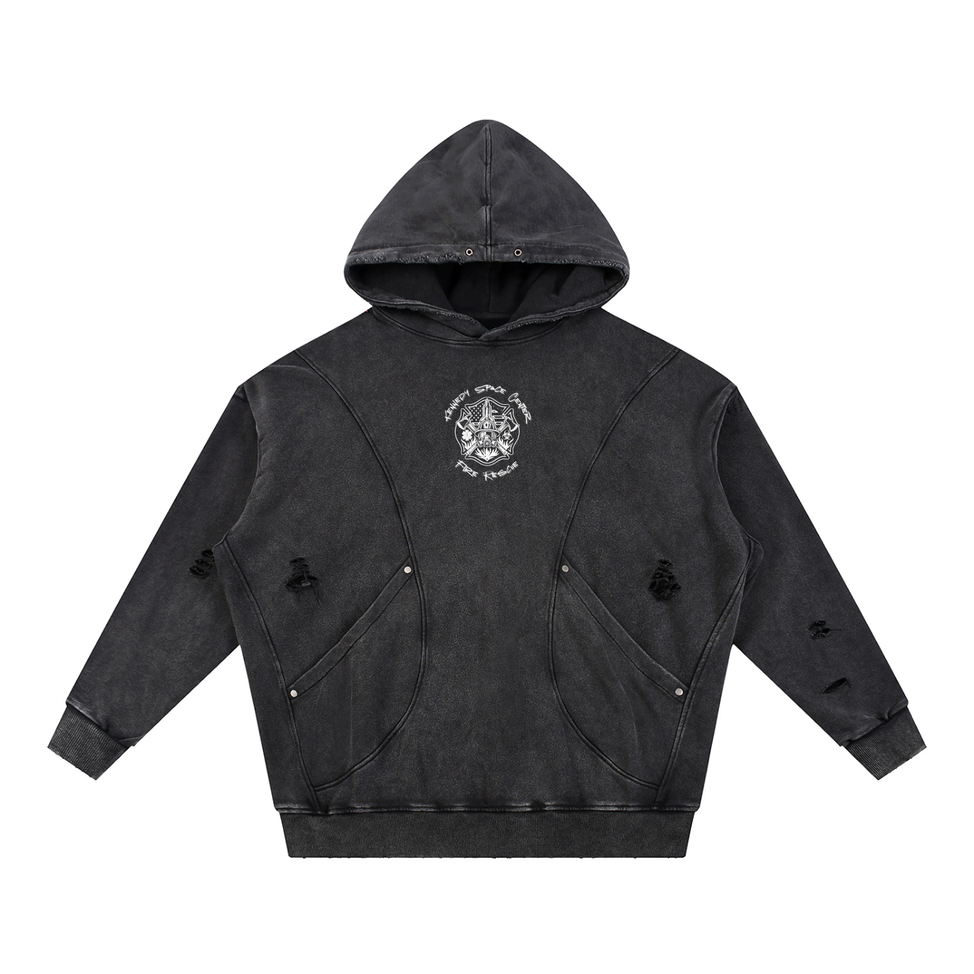 FIRE / RESCUE - KENNEDY FIRE - OFF THE RIG - Snow Washed Distressed Panel Pocket