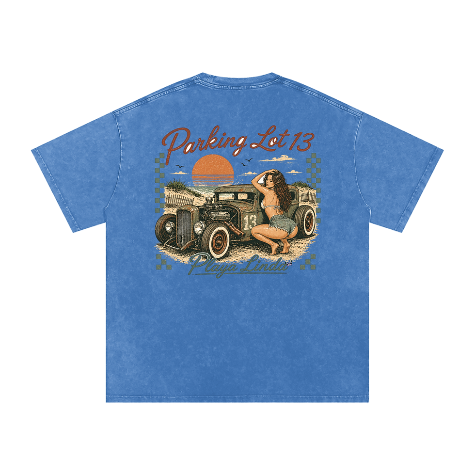 Thumbnail: The Lot - PL13 Parked  - Snow Washed Oversized Cotton T-Shirt