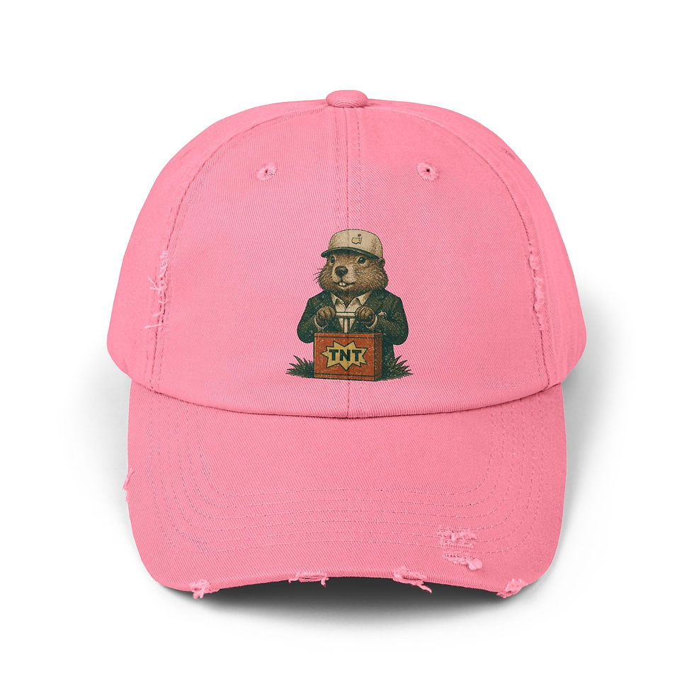 Thumbnail: Golf - Mad Dapper Gopher — Distressed Hat