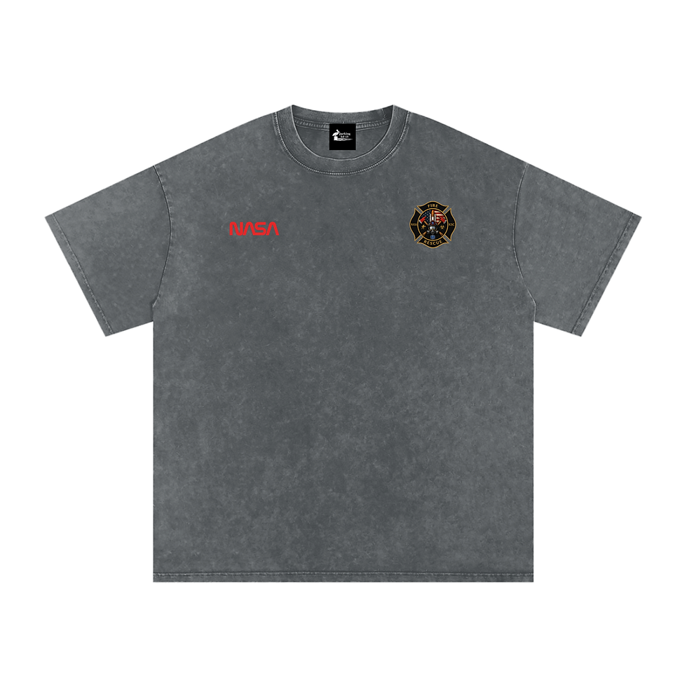 Thumbnail: Fire - St. 2 KSCFR - Snow Washed Oversized Cotton T-Shirt
