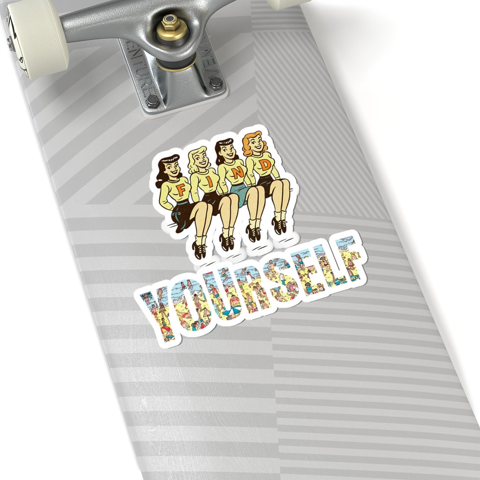 Thumbnail: THE LOT Originals - DECAL FIND YOURSELF — Kiss-Cut Sticker Vintage Decal