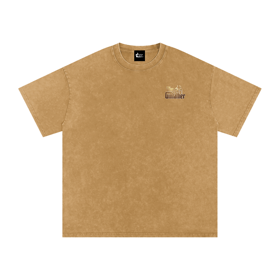Thumbnail: The Lot - The Ginfather - Snow Washed Oversized Cotton T-Shirt