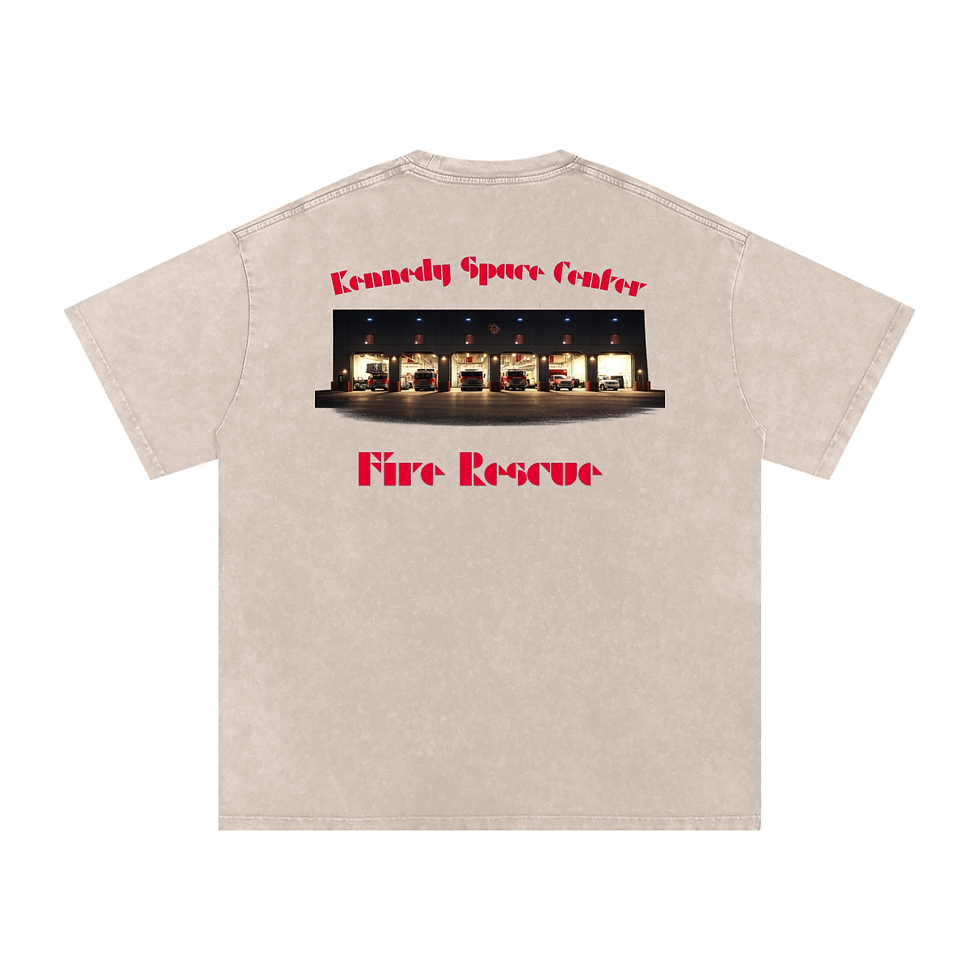 Thumbnail: Fire - St. 2 KSCFR - Snow Washed Oversized Cotton T-Shirt