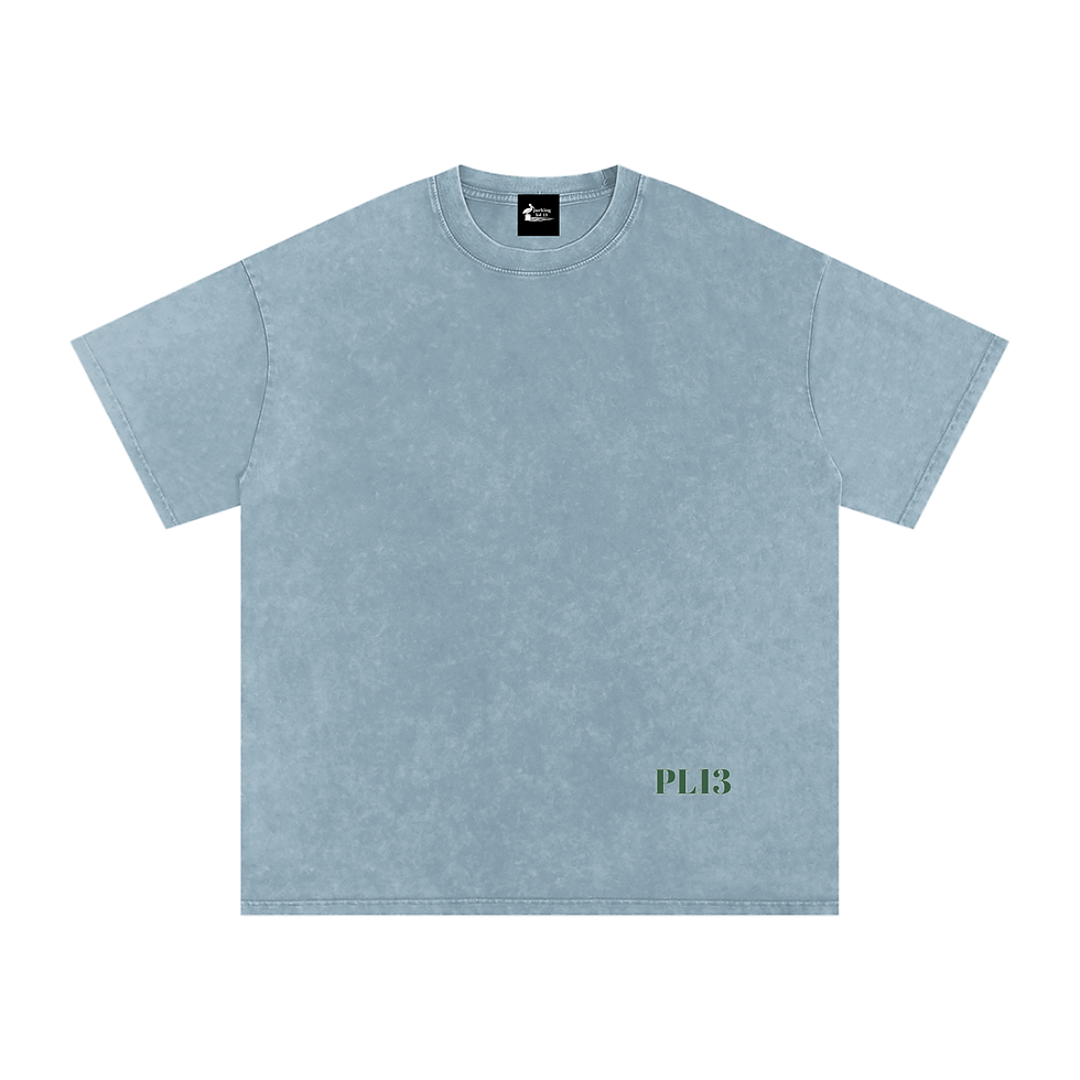 Thumbnail: The Lot - Unavailable For Drama - Snow Washed Oversized Cotton T-Shirt