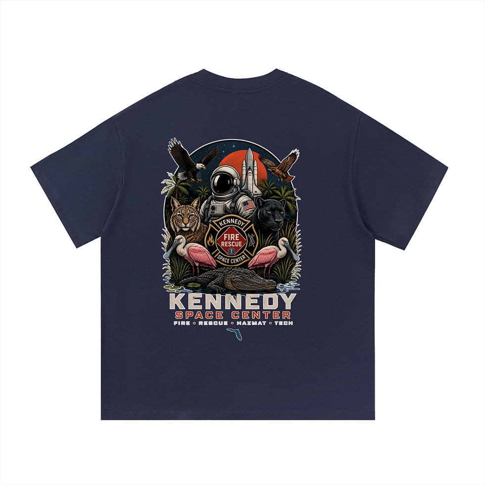 Thumbnail: Fire -  Astronaut Wildlife - Essential Cotton T-Shirt