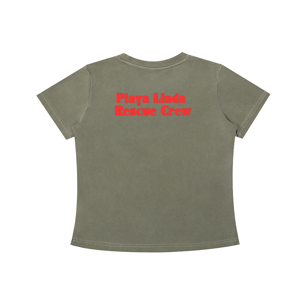 Thumbnail: (W) Fire - ST.2 PLAYA LINDA RESCUE CREW - Vintage Wash Slim Fit T-shirt