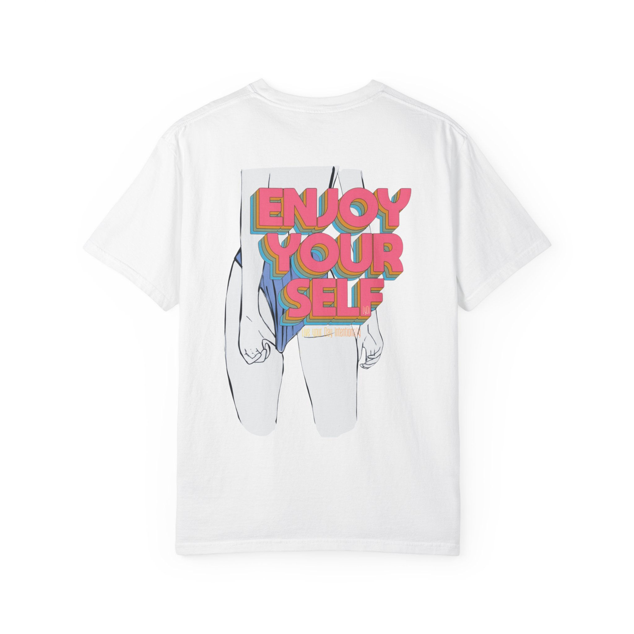The Lot - Barrier Island Beach Club - LyDi- Enjoy Yourself Back Graphic - CC Tee